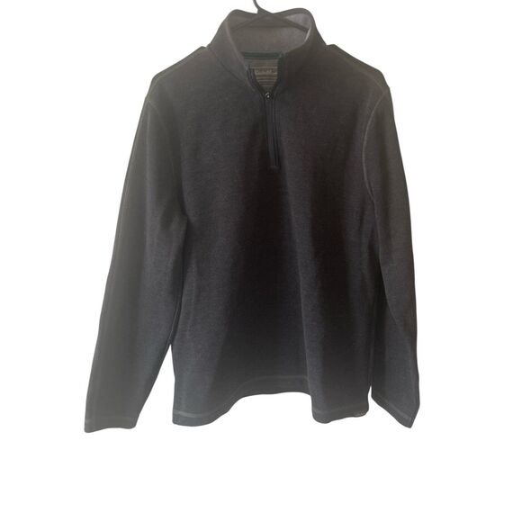 Eddie Bauer Gray Men’s Quarter Zip Pullover Sweater Long Sleeve Size Medium - Picture 1 of 6